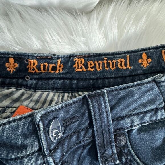 Rock Revival Jen Denim Boot Cut Jeans Sz 26 - Picture 12 of 14